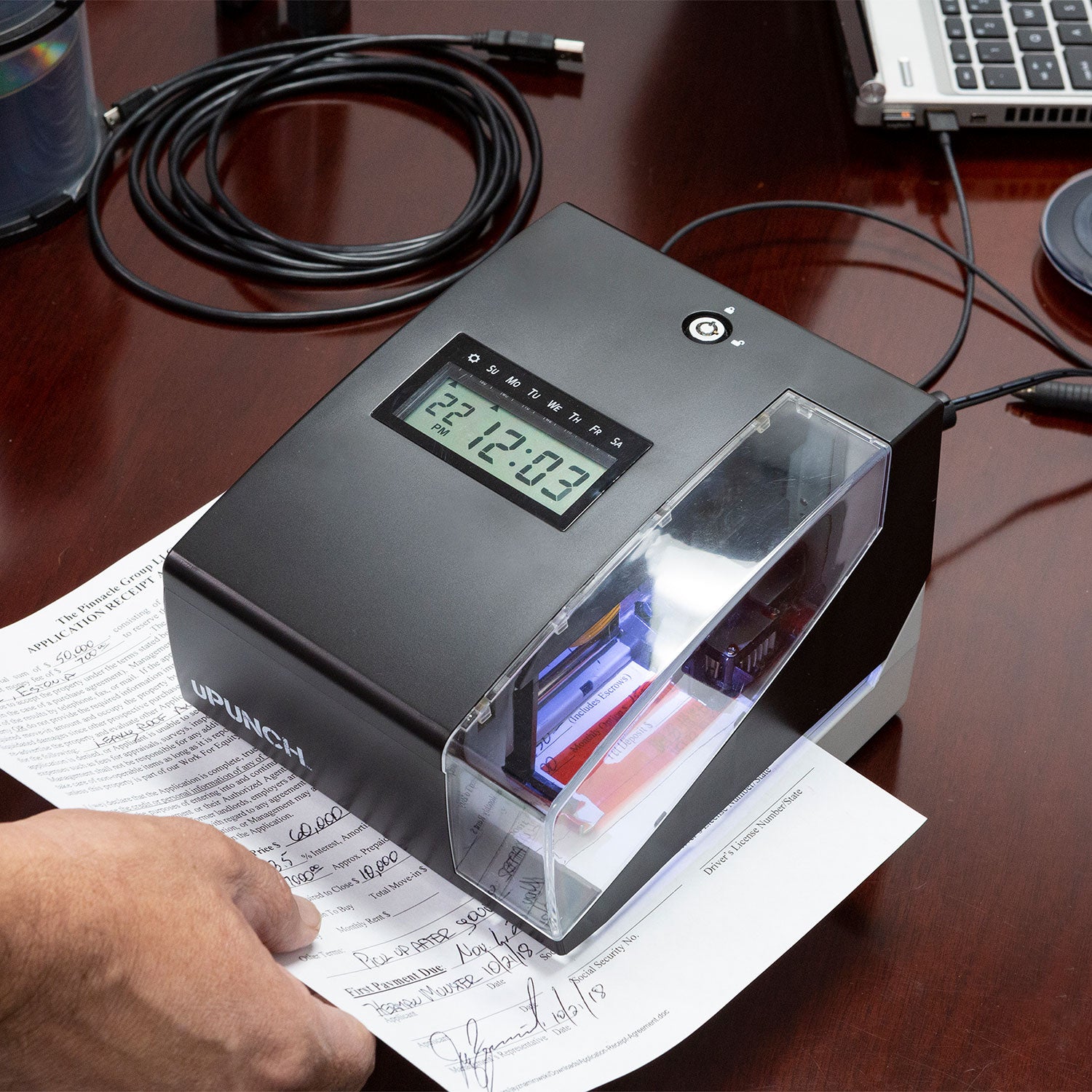 uPunch CR1000 Digital Time Clock and Date Stamp