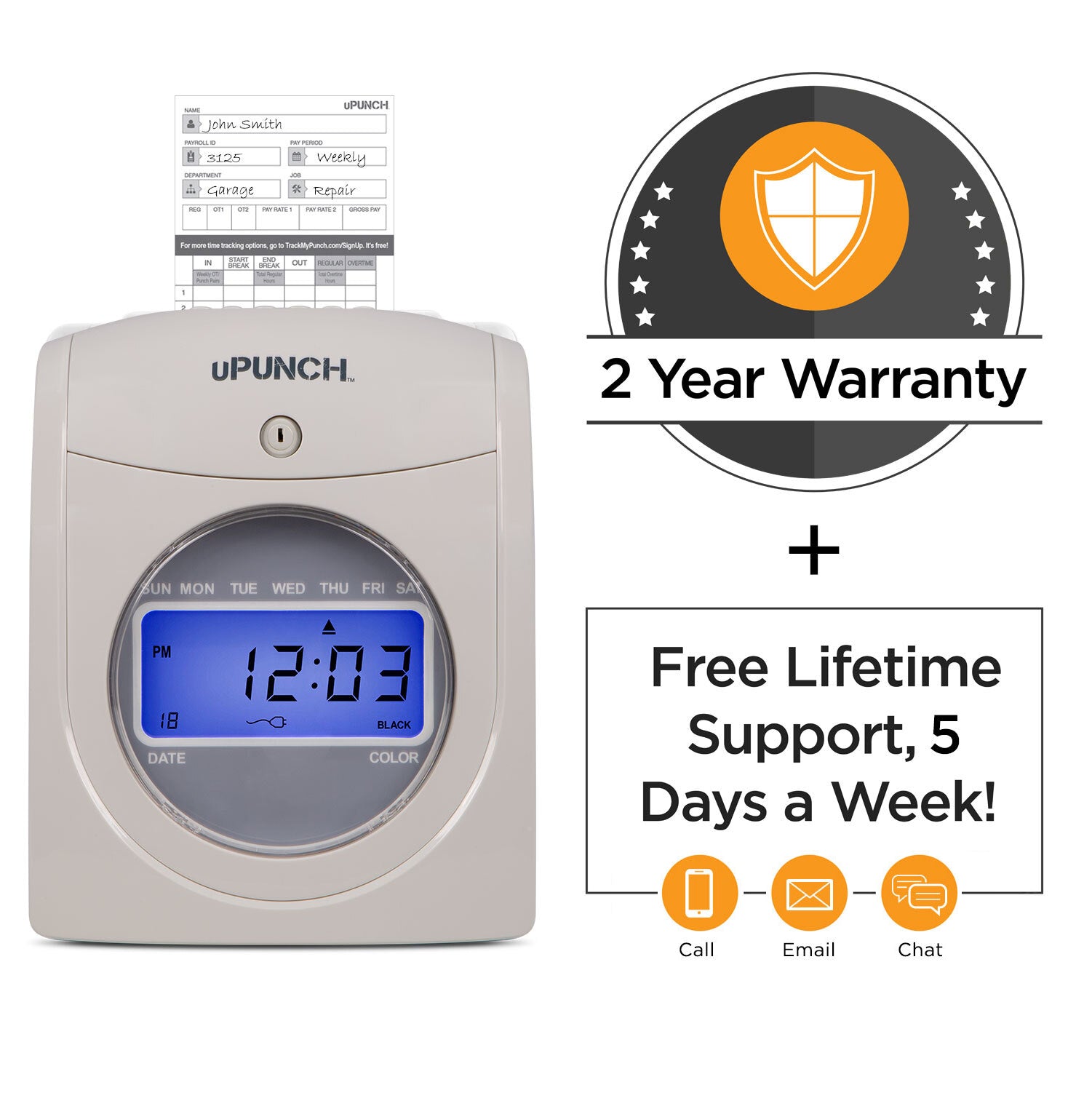 HN4500 Calculating Time Clock Bundle