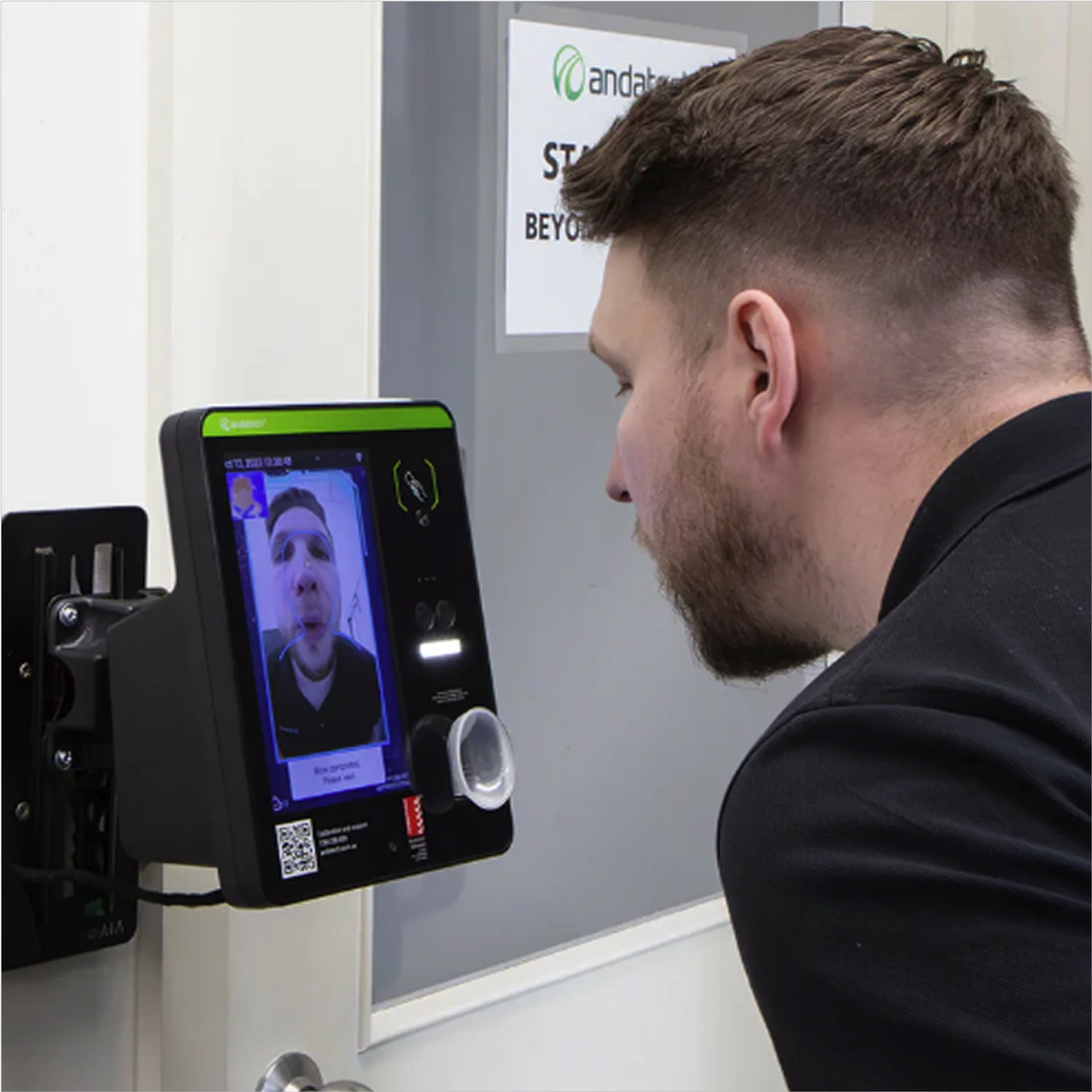 Andatech, Facial Recognition Time Clock with Alcohol Testing