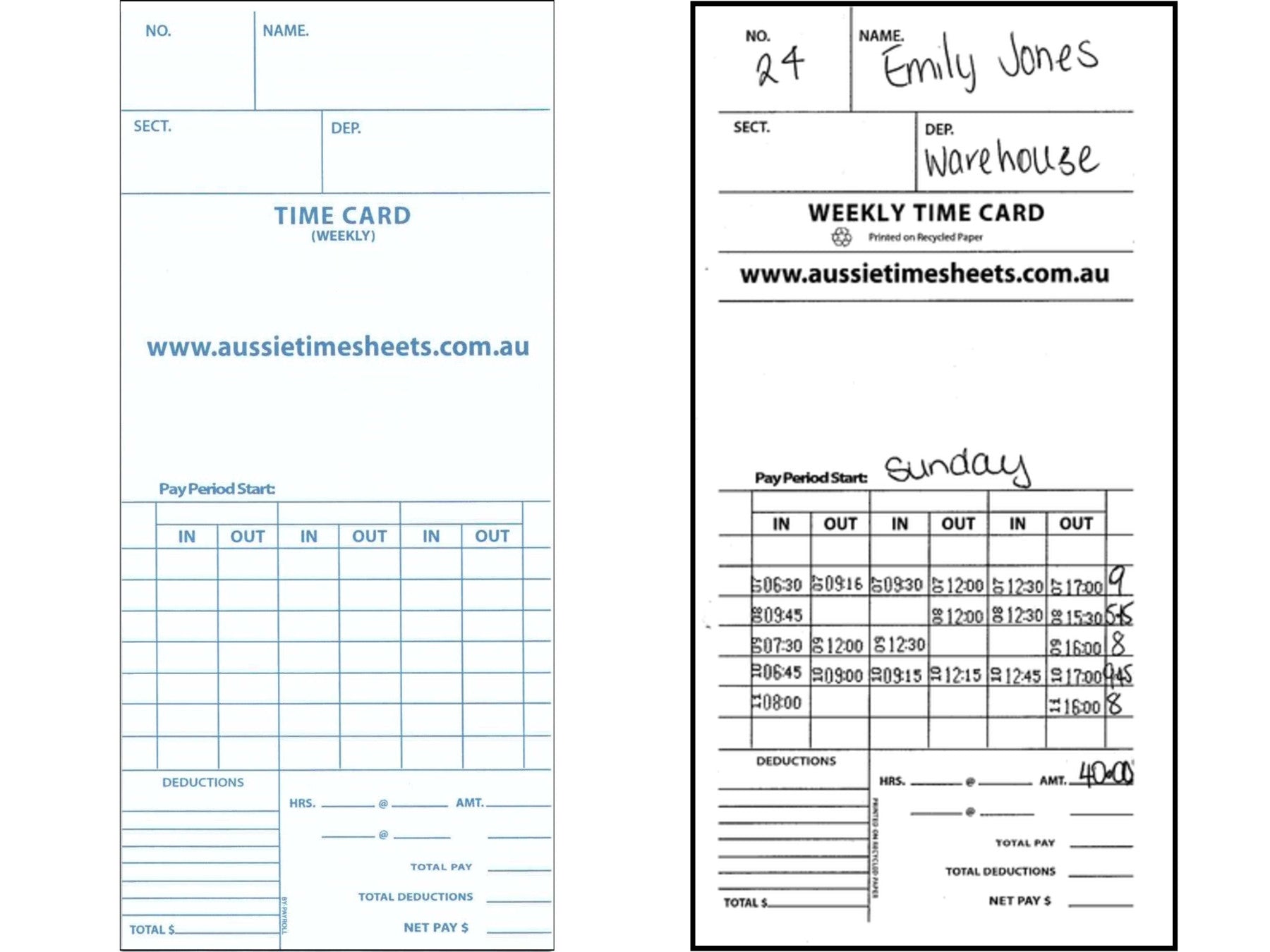 ATS Payroll Bundy Clock