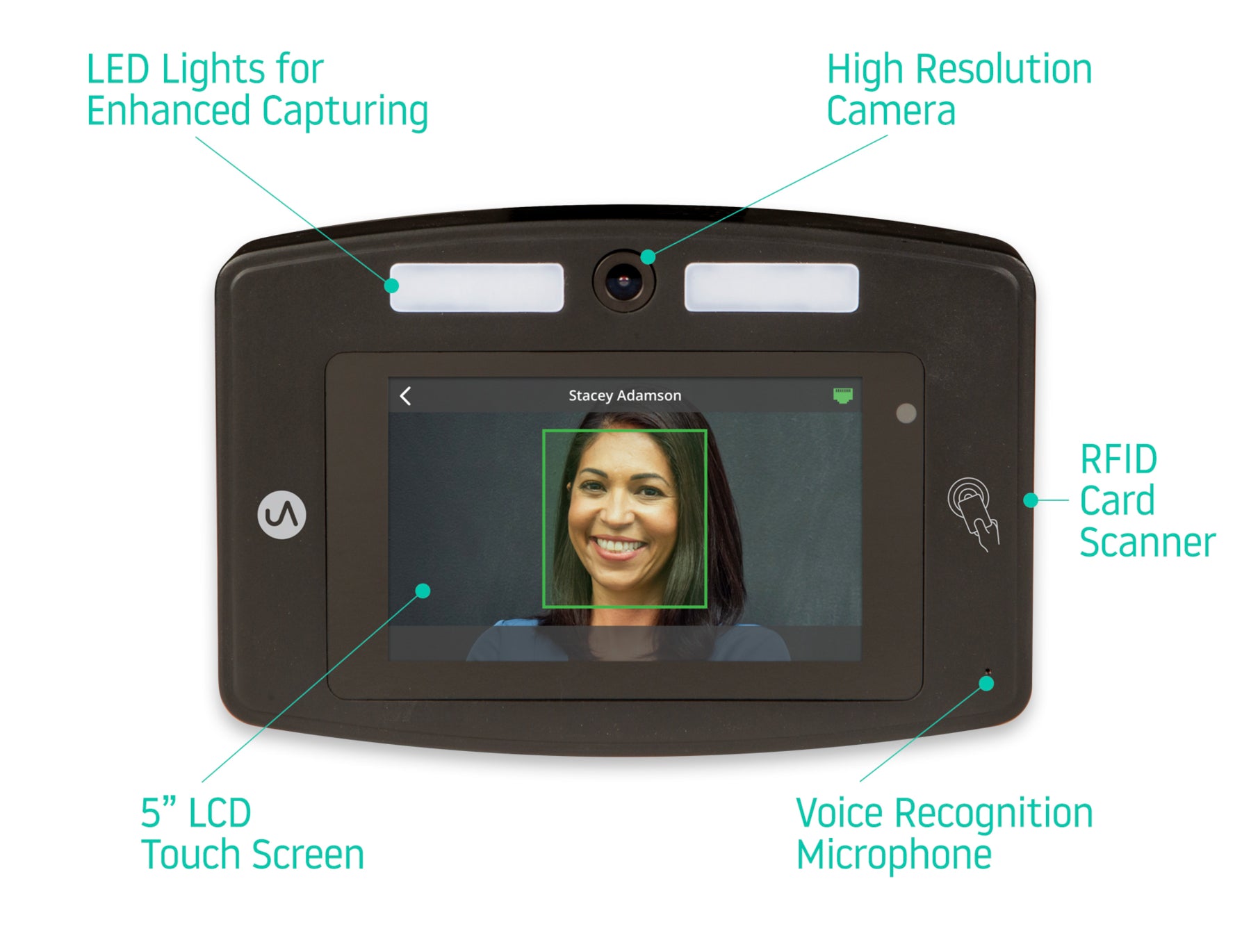 uAttend DR2000 Facial Recognition Time Clock
