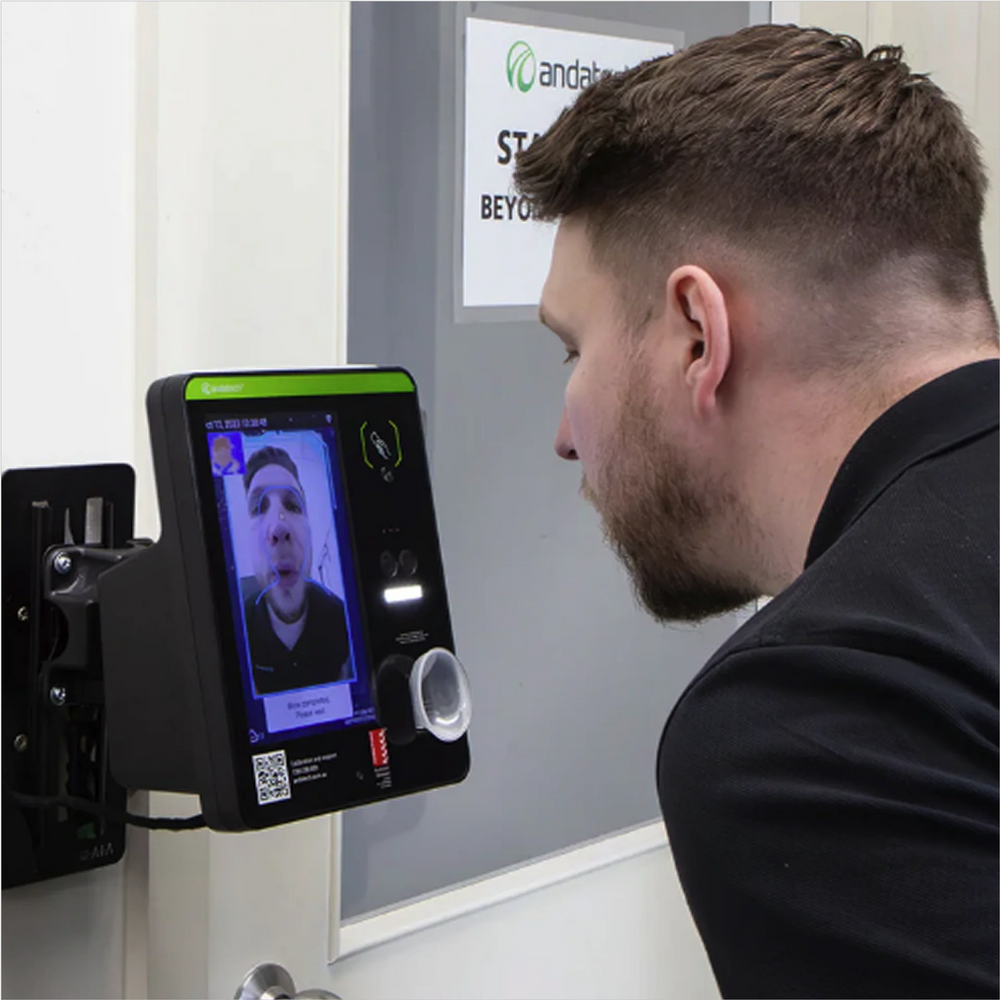 Facial Recognition Time Clock with Alcohol Testing